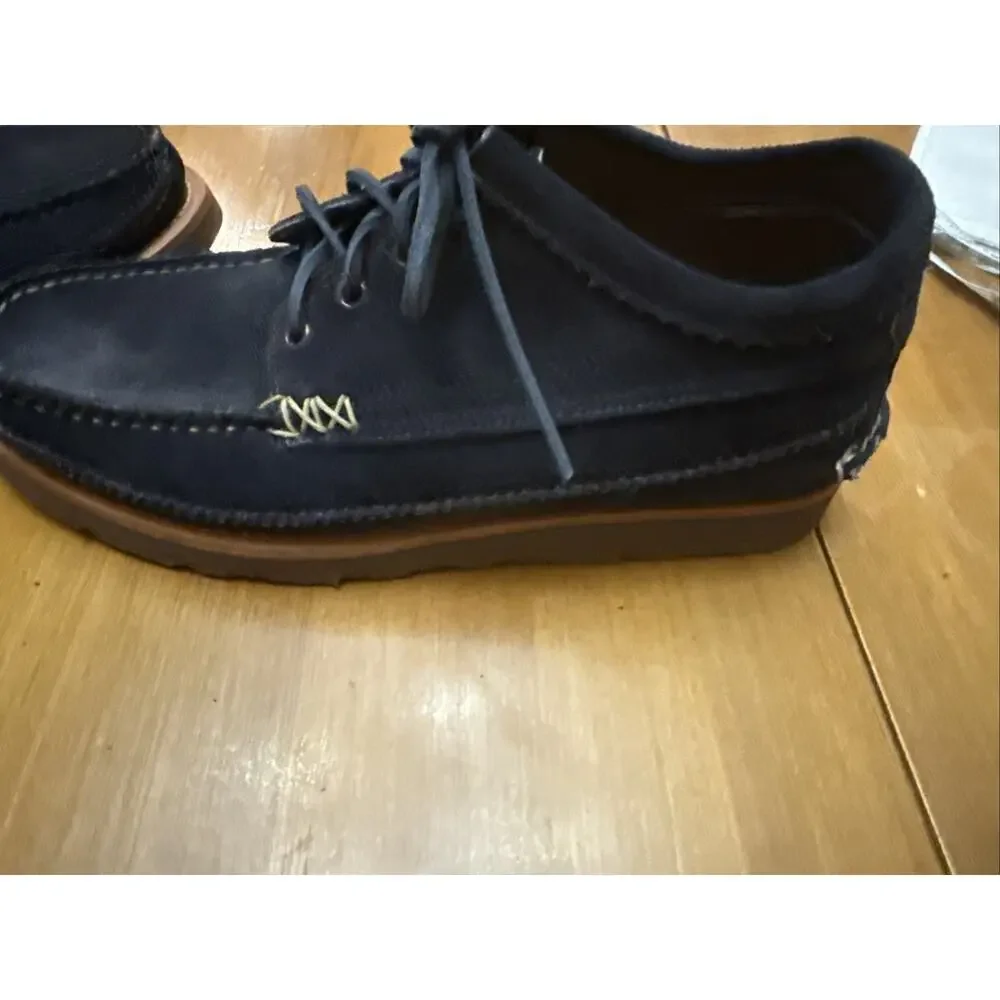 Yuketen Maine Guide Ox - Navy Suede, Size 12D, Vibram Sole, Made In USA, EUC!